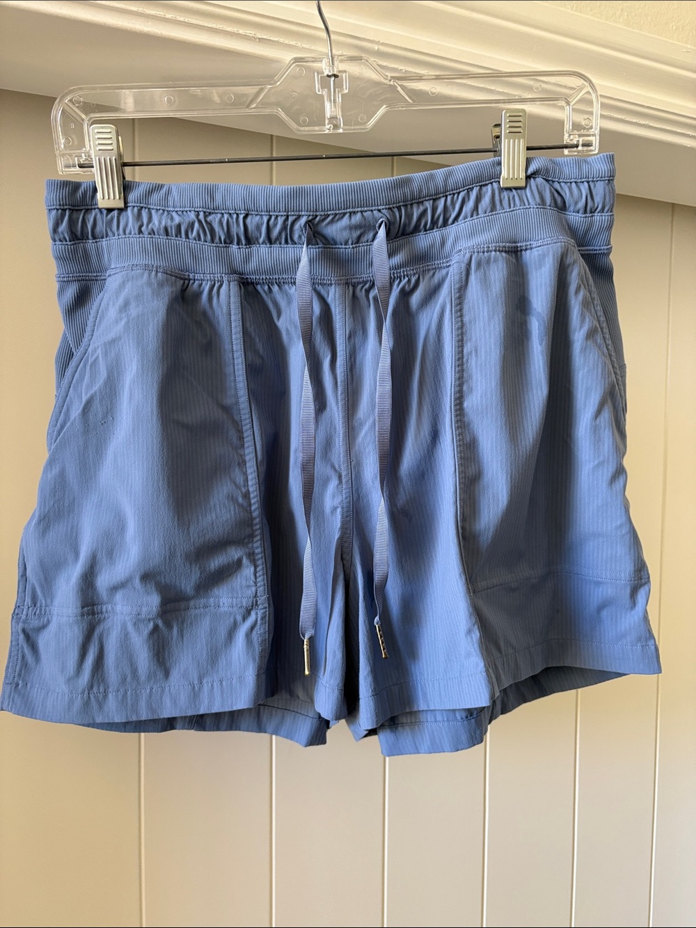 LuLulemon Brand Women’s Slate Blue running shorts, size 8